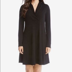 Karen Kane Black Mockneck Taylor NWT